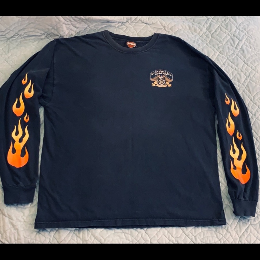 🦅 Vintage Harley-Davidson Long Sleeve Shirt - El Cajon, CA Chapter (H.O.G.)